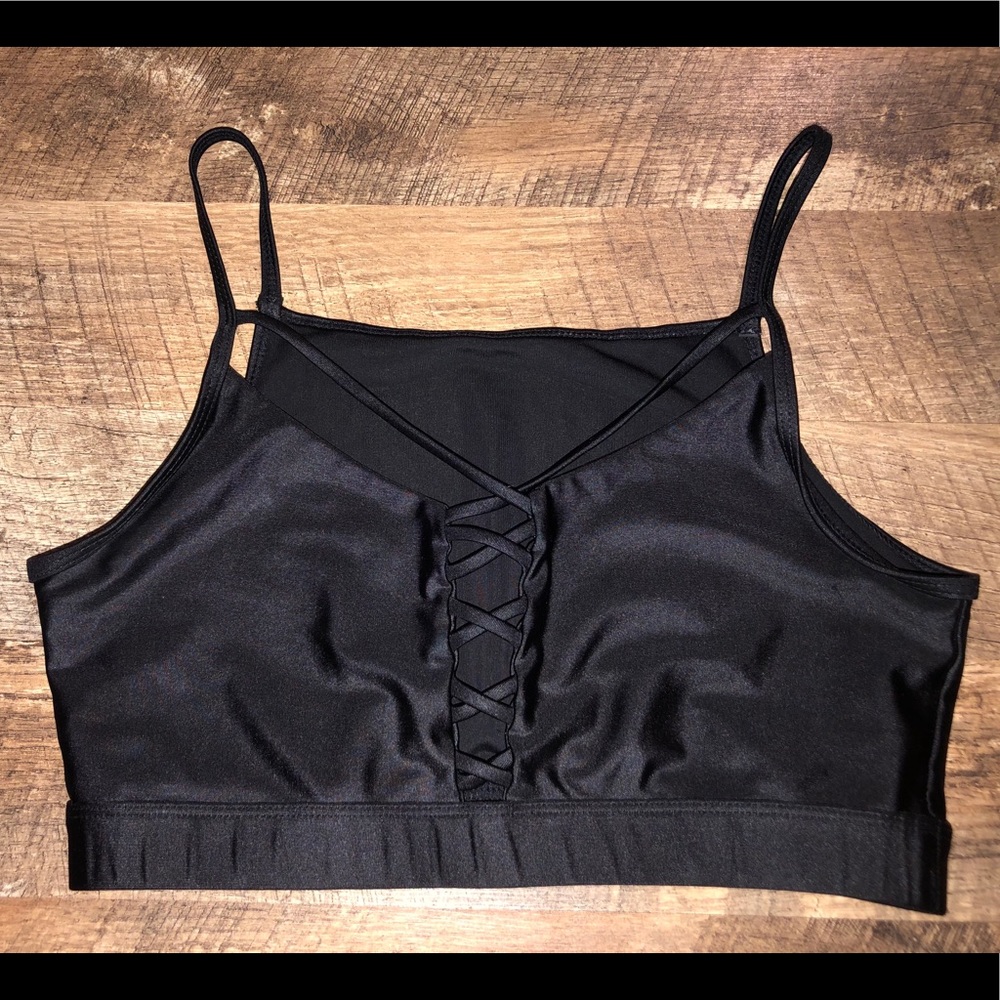 Criss cross sports bra